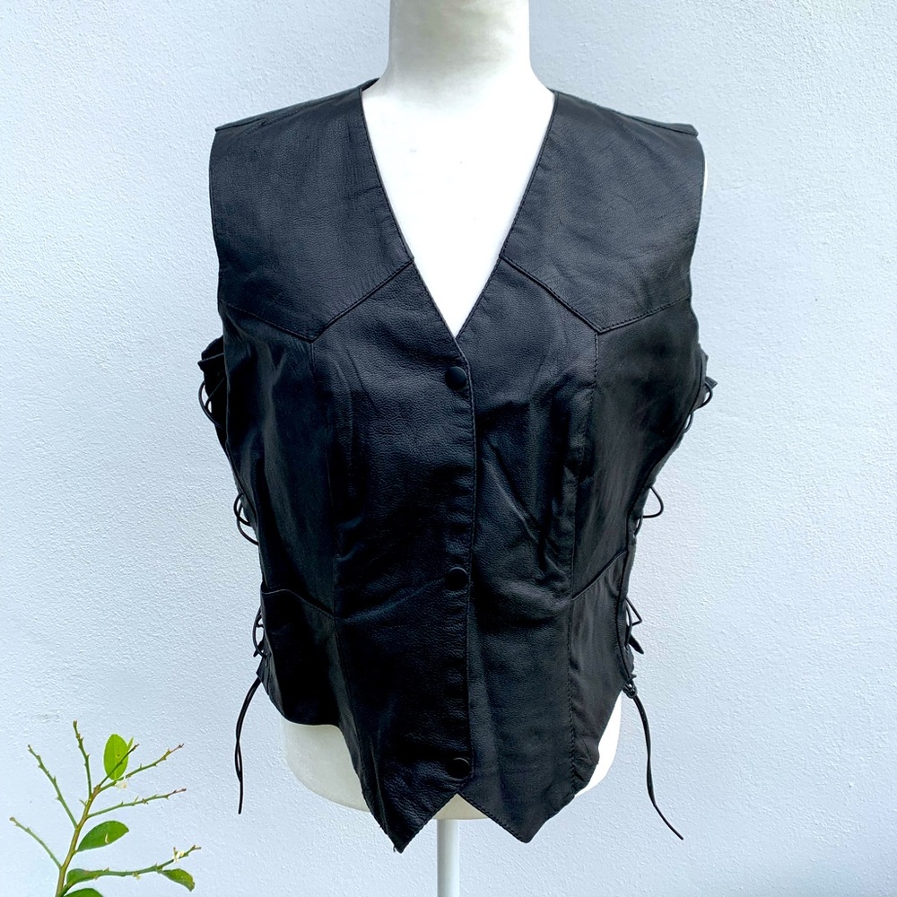 Leather vest